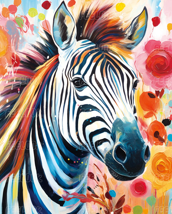 Feelook Zebra diamond painting kits 