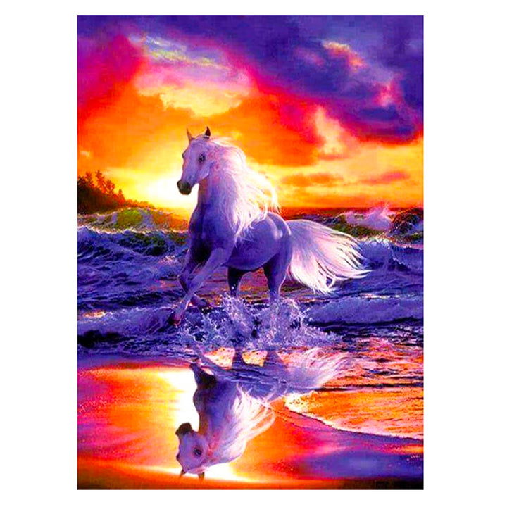 Feelook diamond painting kits White Horse