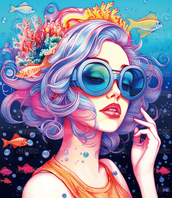  Feelook diamond art painting Ocean Girl