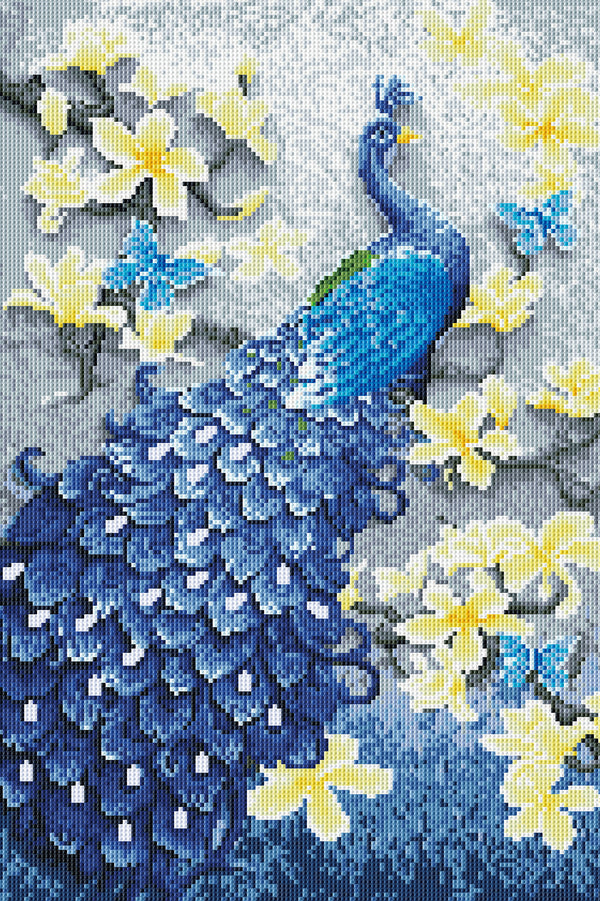 Feelook art diamond painting kits Peacock