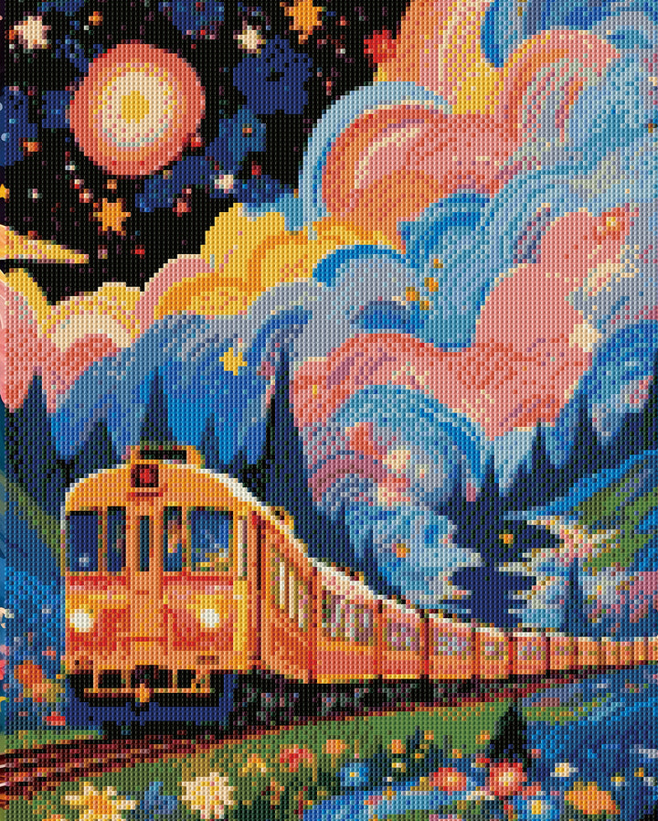  Feelook diamond painting Fairy-tale Train