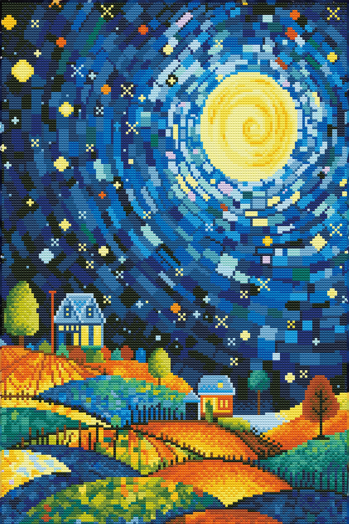 Feelook art diamond painting kits Moonlight