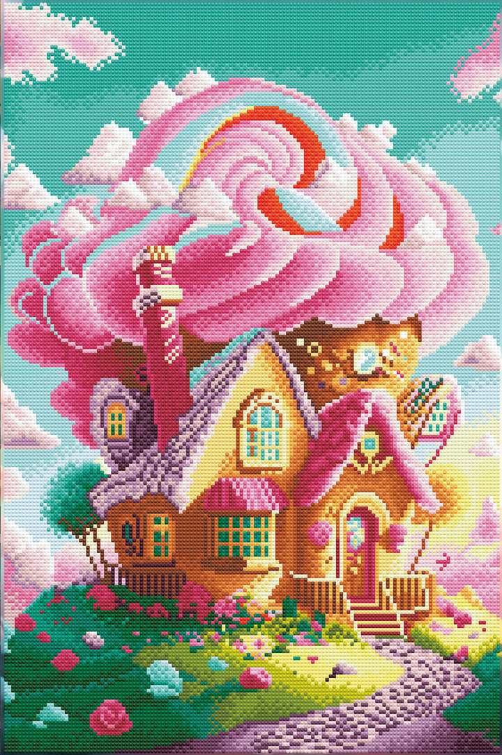 Feelook art diamond painting kit Candy House