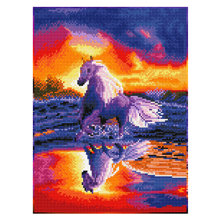 Feelook diamond painting kits White Horse