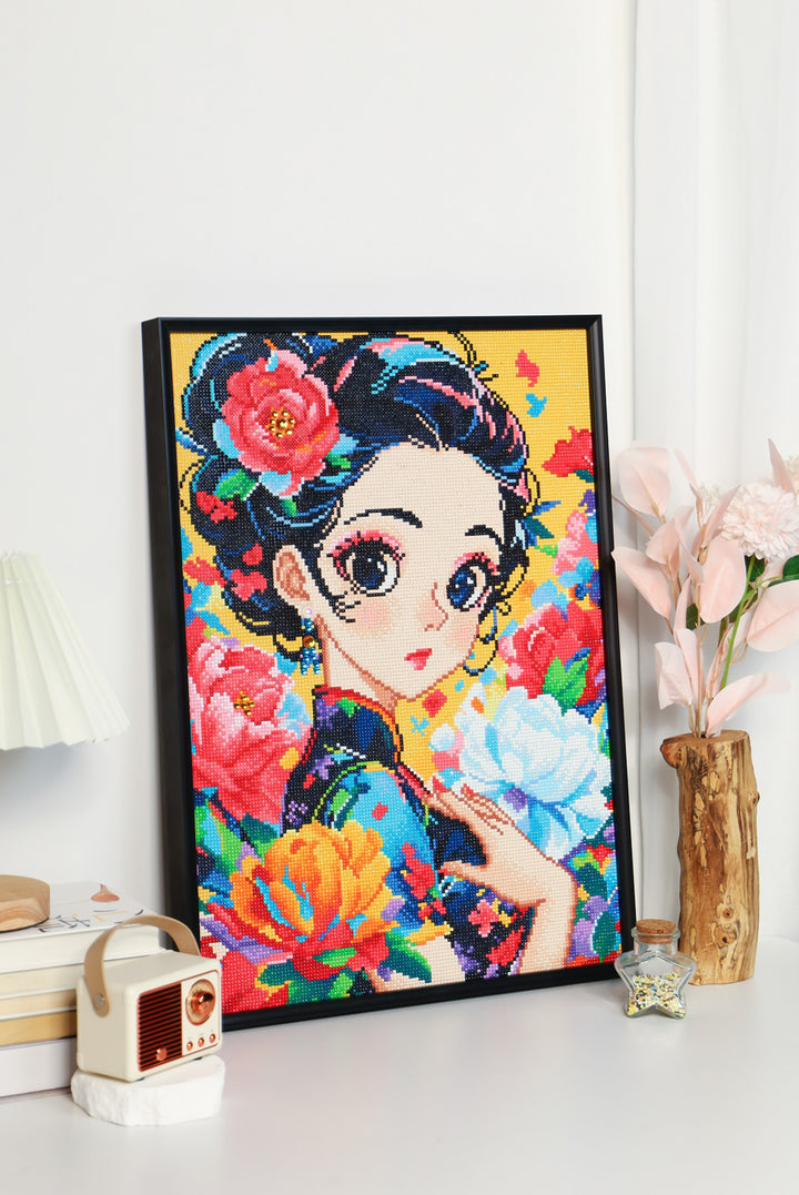 Feelook diamond paintings Graceful Lady living room decor