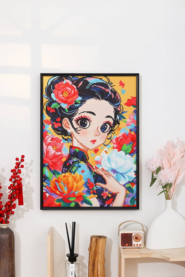 Feelook diamond paintings Graceful Lady living room decor