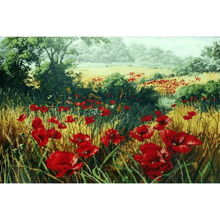  Feelook diamond art painting Poppy Field