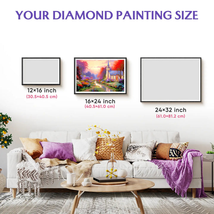 Feelook Diamond Painting Kits Enchanting Church living room decor