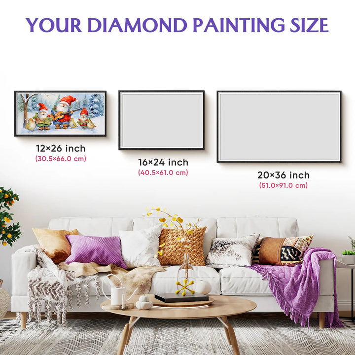  Feelook diamond art kits Winter Gnome living room decor